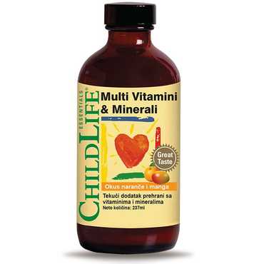 ChildLife Multivitamini & Minerali tekući 237 ml