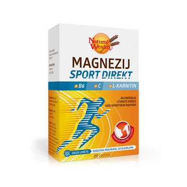 Natural Wealth Magnezij Sport direkt + B6 + C + L-karnitin vrećice 20 kom