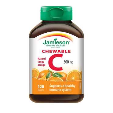 Jamieson Vitamin C 500 mg tablete s okusom naranče 120 kom