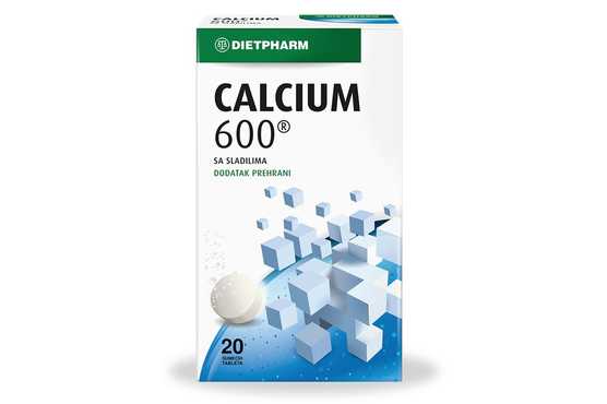 Dietpharm Calcium 600 šumeće tablete a20