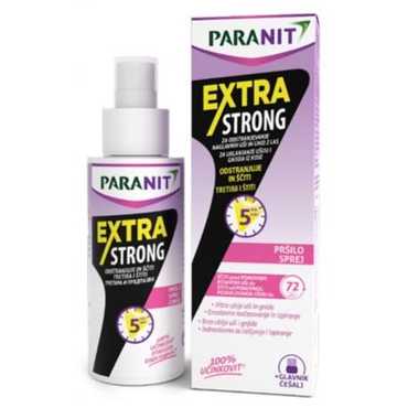 Paranit Extra Strong sprej za odstranjivanje uši i gnjida 100mL + gusti češalj