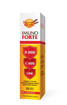 Natural Wealth Imuno forte D-1000 C-1000 Cink 20 kom