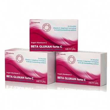 Aktival Beta Glukan forte C 500 mg kapsule