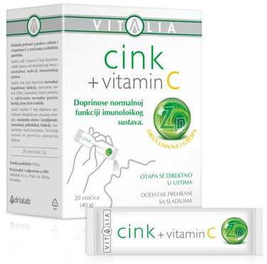 Vitalia Cink+Vitamin C vrećice a20