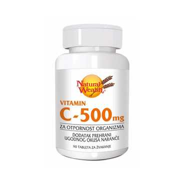 Natural Wealth Vitamin C-500 tablete za žvakanje 90 kom